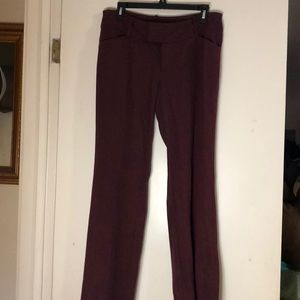 Women's guinda or Burgundy dress pants